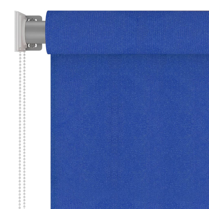 udendørs rullegardin 220x140 cm HDPE blå
