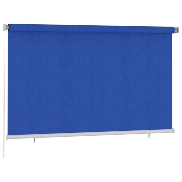 udendørs rullegardin 240x140 cm HDPE blå