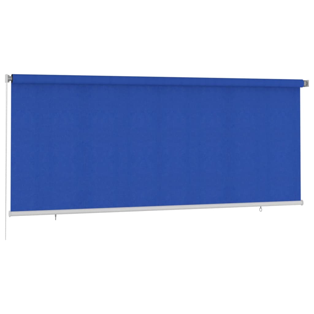 udendørs rullegardin 350x140 cm HDPE blå