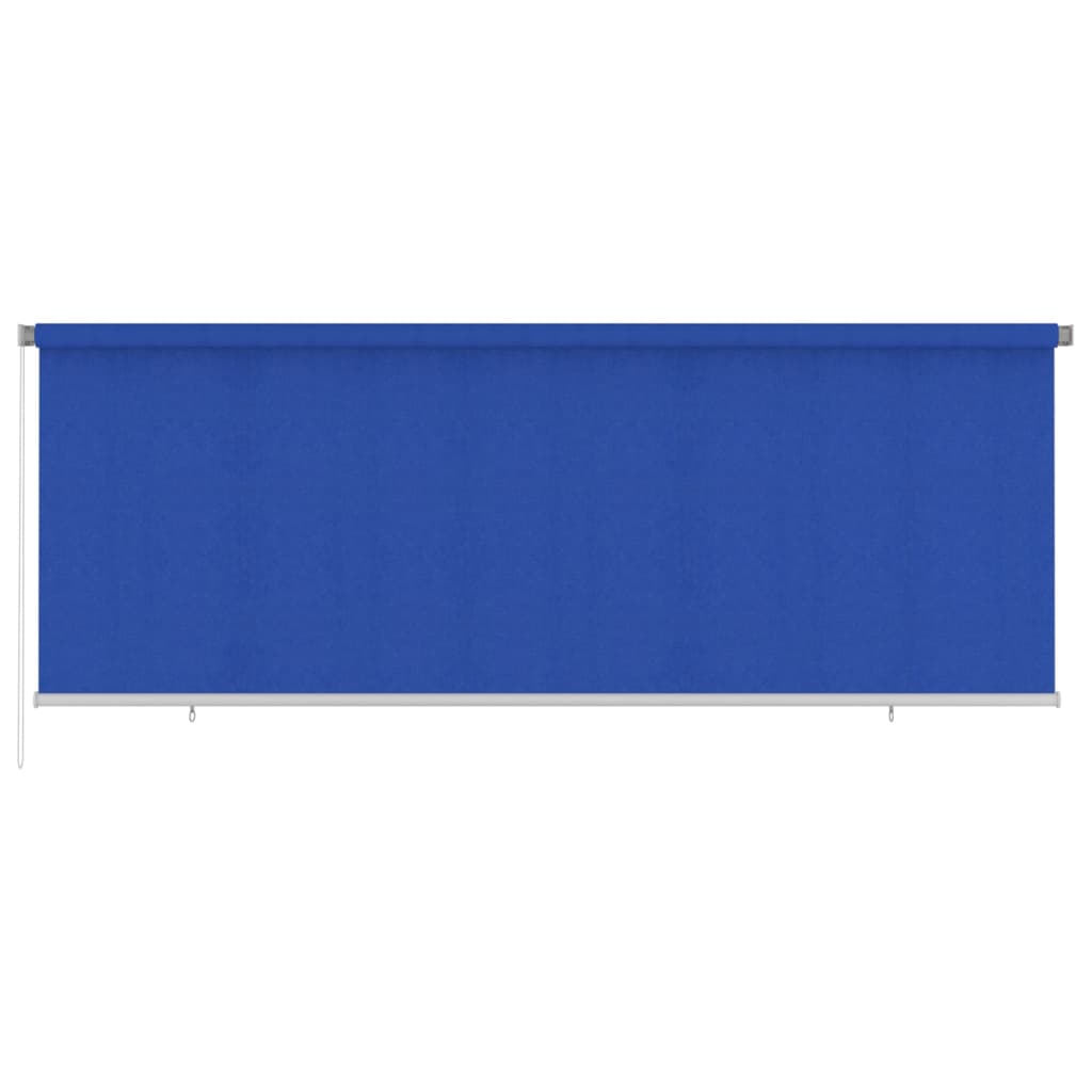 udendørs rullegardin 400x140 cm HDPE blå