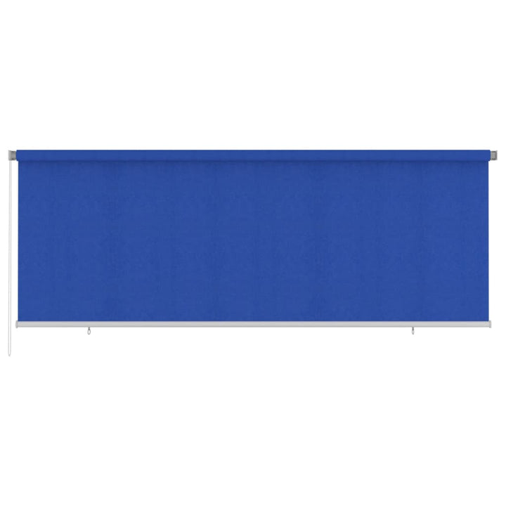 udendørs rullegardin 400x140 cm HDPE blå