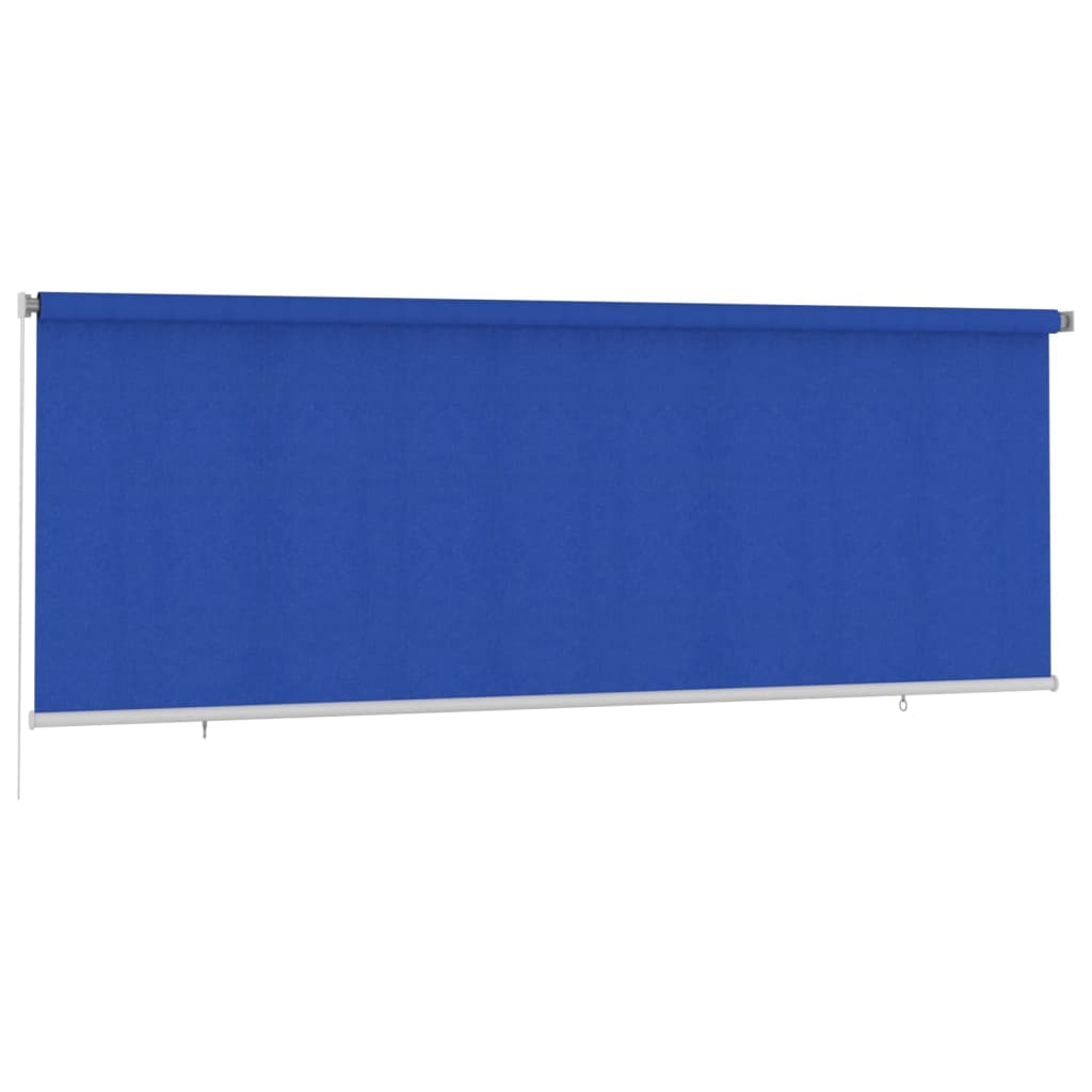 udendørs rullegardin 400x140 cm HDPE blå
