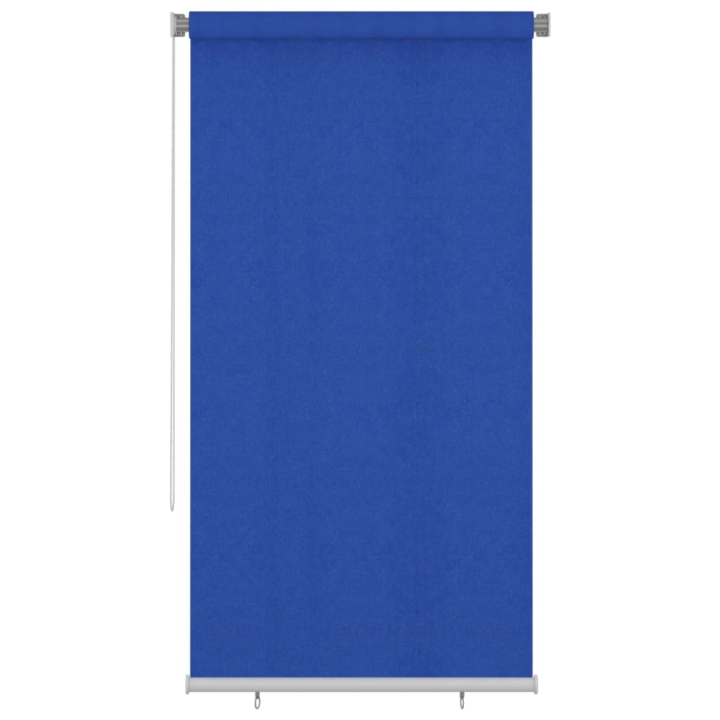udendørs rullegardin 120x230 cm HDPE blå