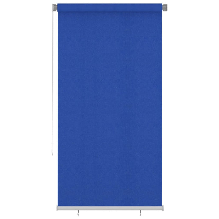 udendørs rullegardin 120x230 cm HDPE blå