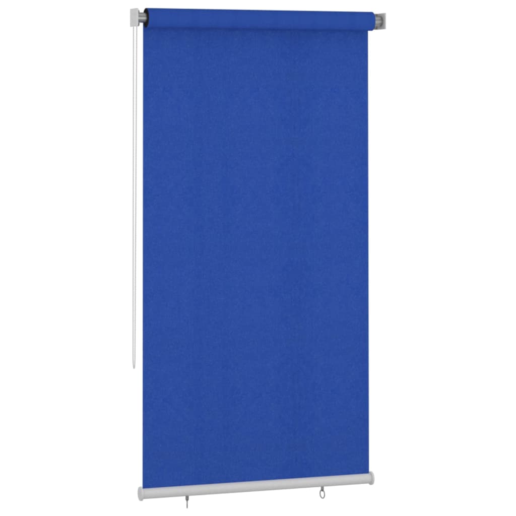 udendørs rullegardin 120x230 cm HDPE blå