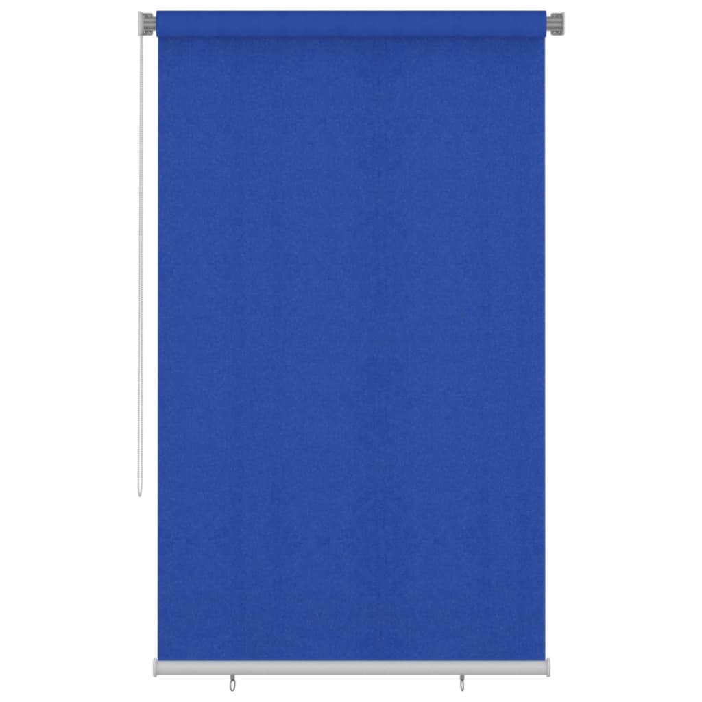 udendørs rullegardin 140x230 cm HDPE blå