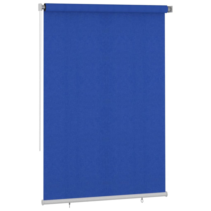 udendørs rullegardin 160x230 cm HDPE blå