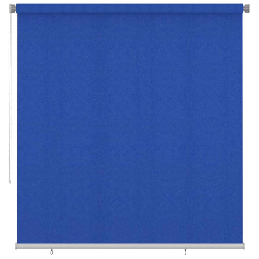 udendørs rullegardin 220x230 cm HDPE blå