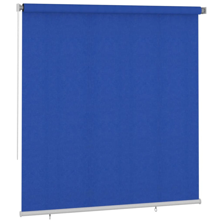 udendørs rullegardin 220x230 cm HDPE blå
