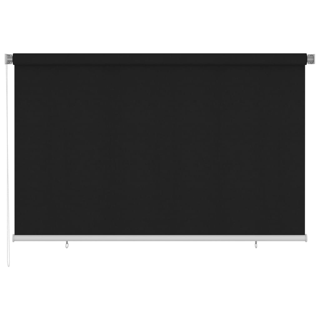 udendørs rullegardin 245 (B) x 140 (H) cm sort