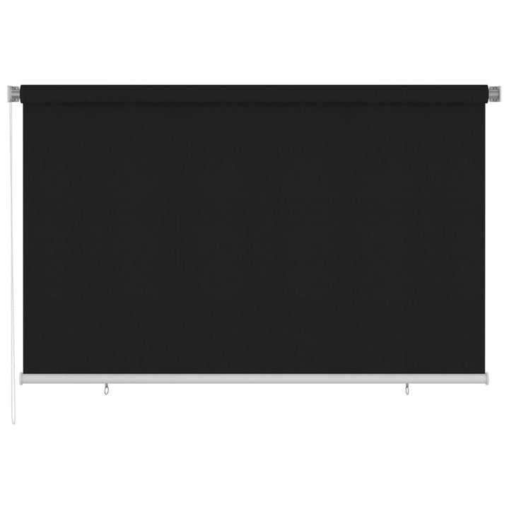 udendørs rullegardin 245 (B) x 140 (H) cm sort