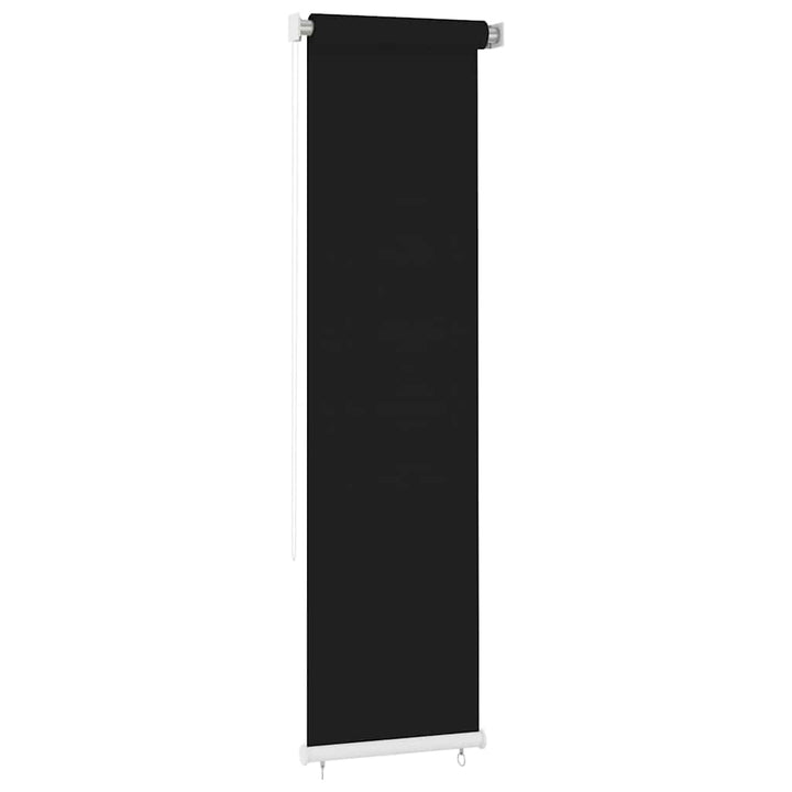udendørs rullegardin 65 (B) x 230 (H) cm HDPE sort