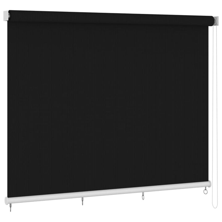 udendørs rullegardin 355 (B) x 230 (H) cm sort