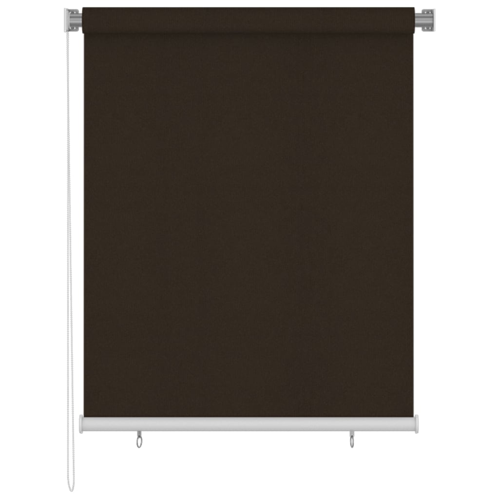 udendørs rullegardin 125 (B) x 140 (H) cm brun