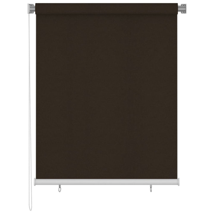 udendørs rullegardin 125 (B) x 140 (H) cm brun