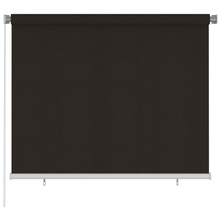 udendørs rullegardin 180x140 cm HDPE brun