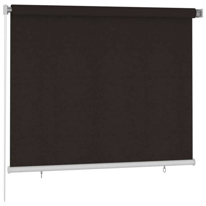 udendørs rullegardin 180x140 cm HDPE brun