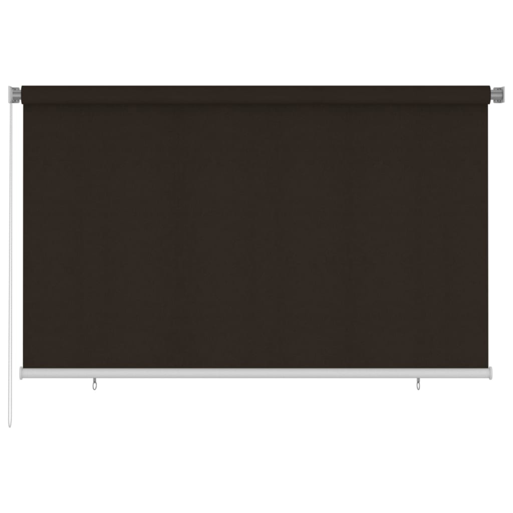 udendørs rullegardin 240x140 cm HDPE brun