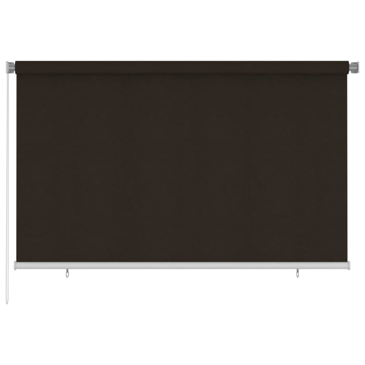 udendørs rullegardin 240x140 cm HDPE brun