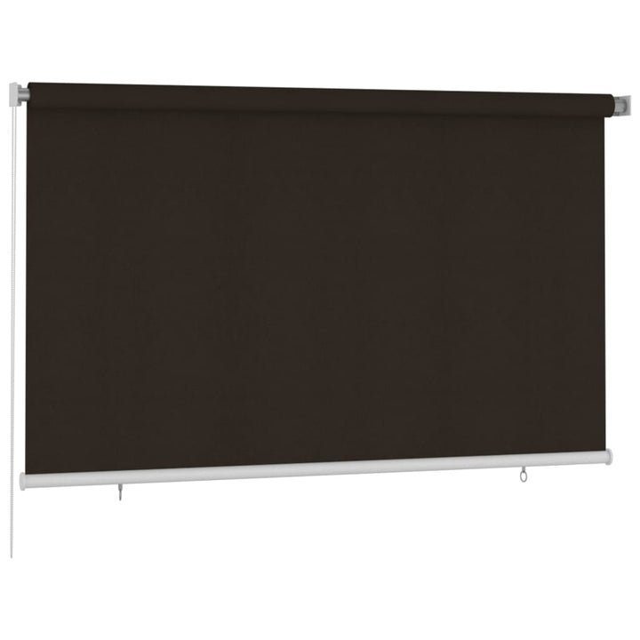 udendørs rullegardin 240x140 cm HDPE brun