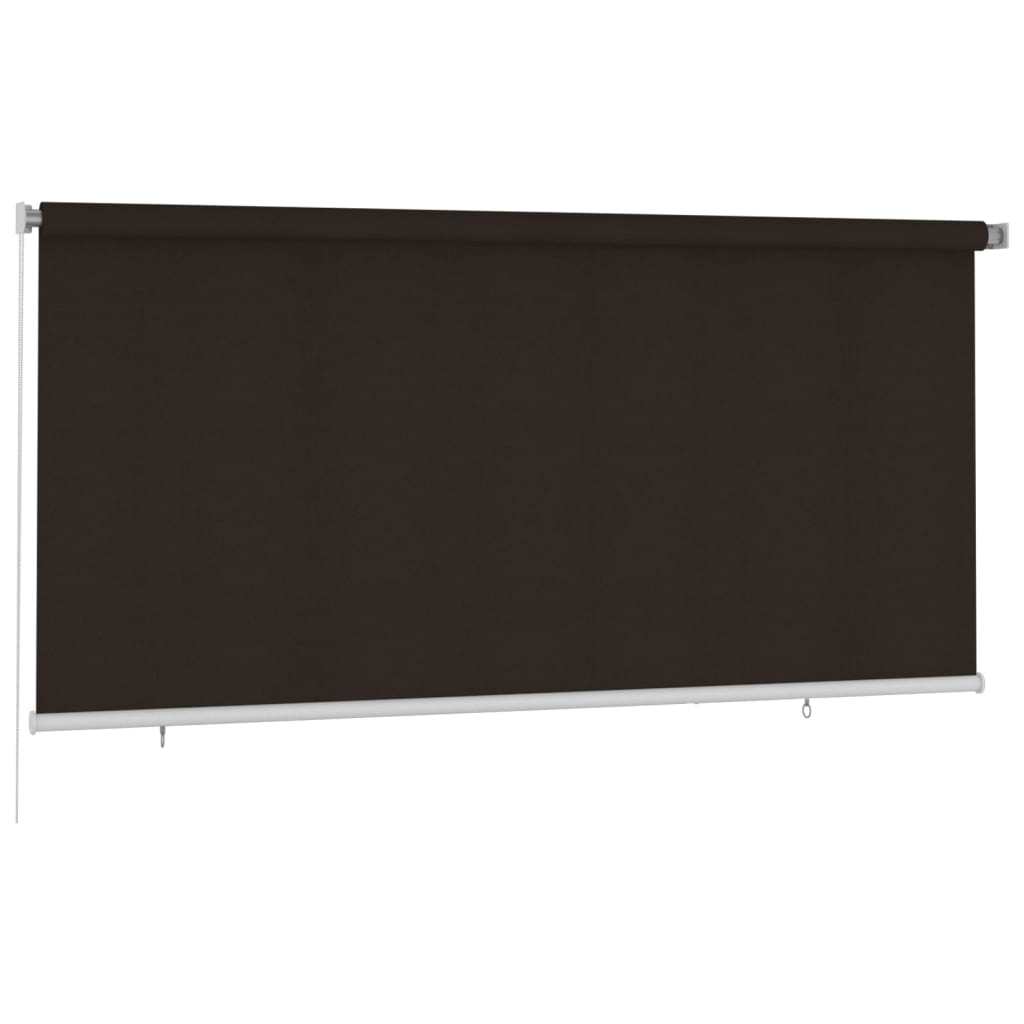 udendørs rullegardin 300x140 cm HDPE brun