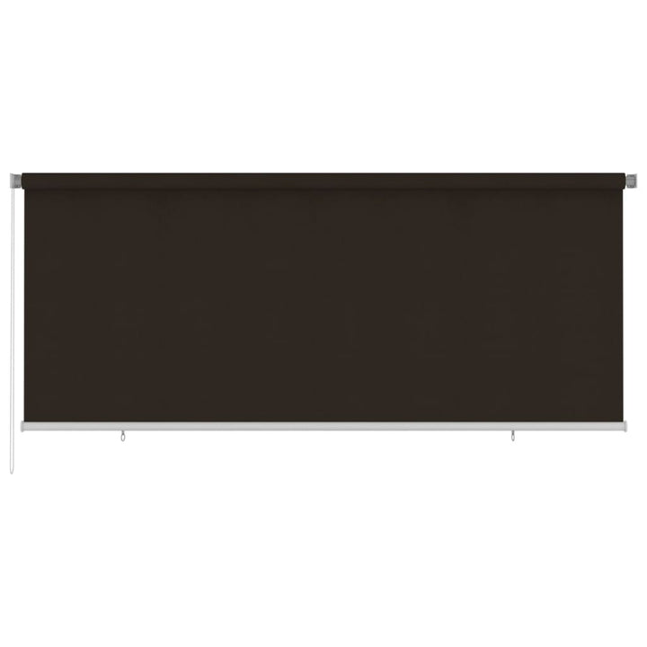 udendørs rullegardin 350x140 cm HDPE brun