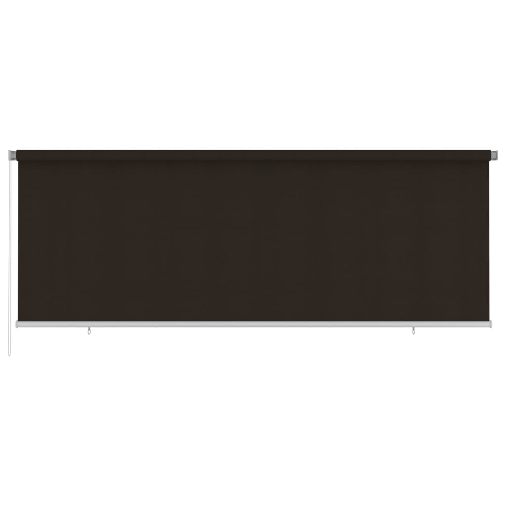 udendørs rullegardin 400x140 cm HDPE brun