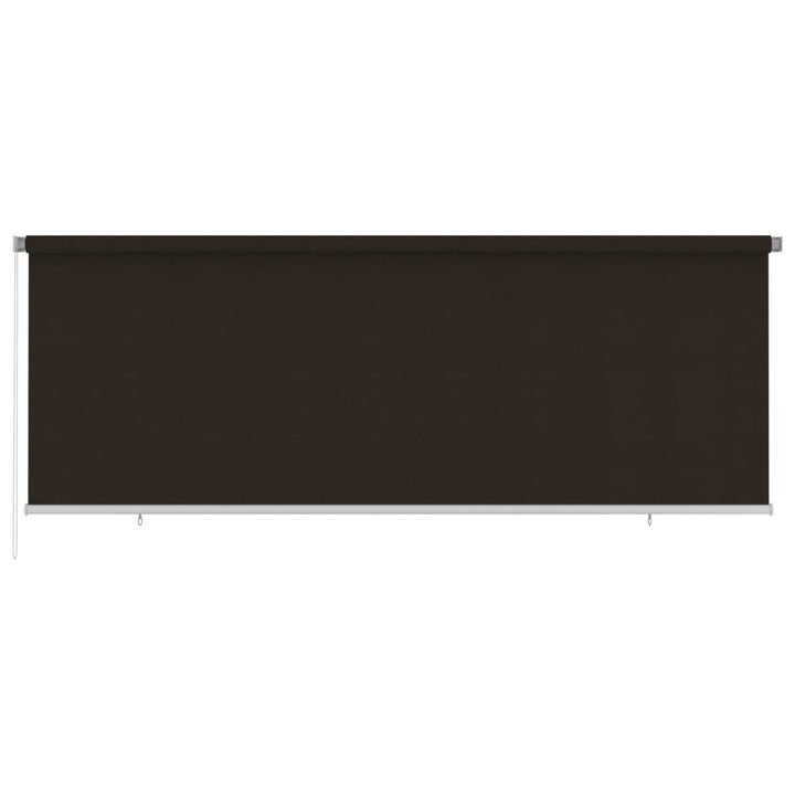 udendørs rullegardin 400x140 cm HDPE brun