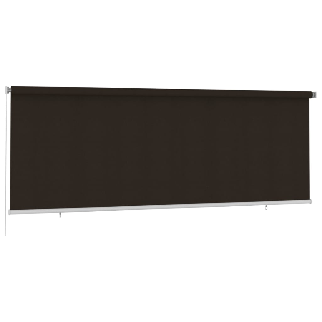 udendørs rullegardin 400x140 cm HDPE brun
