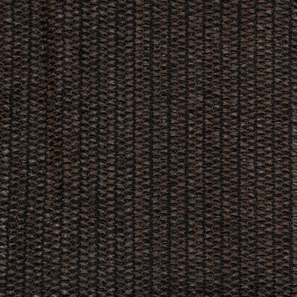 udendørs rullegardin 400x140 cm HDPE brun