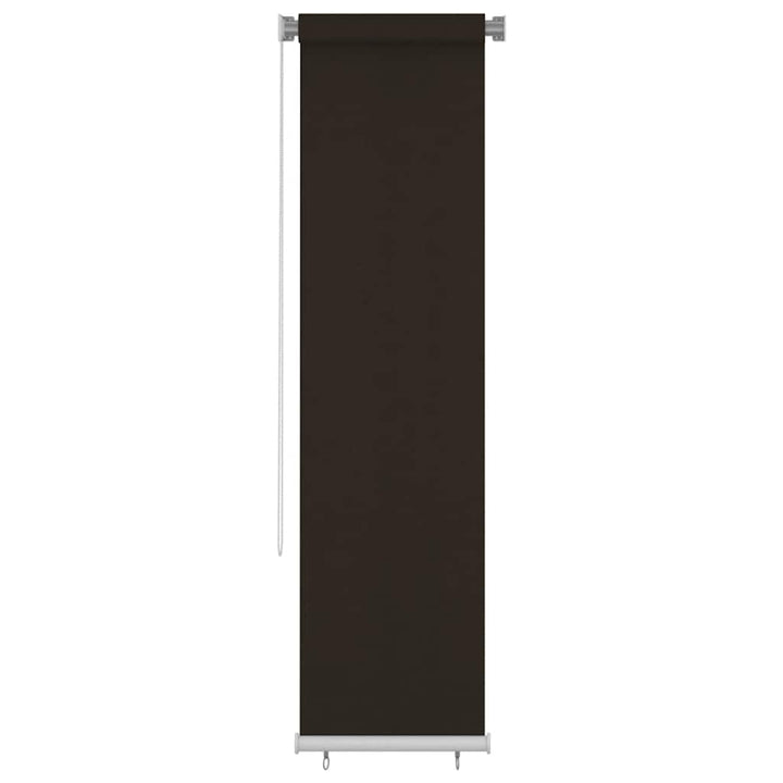 udendørs rullegardin 65 (B) x 230 (H) cm HDPE brun