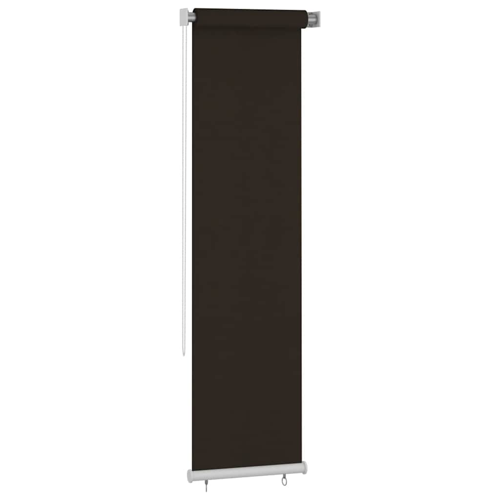 udendørs rullegardin 65 (B) x 230 (H) cm HDPE brun