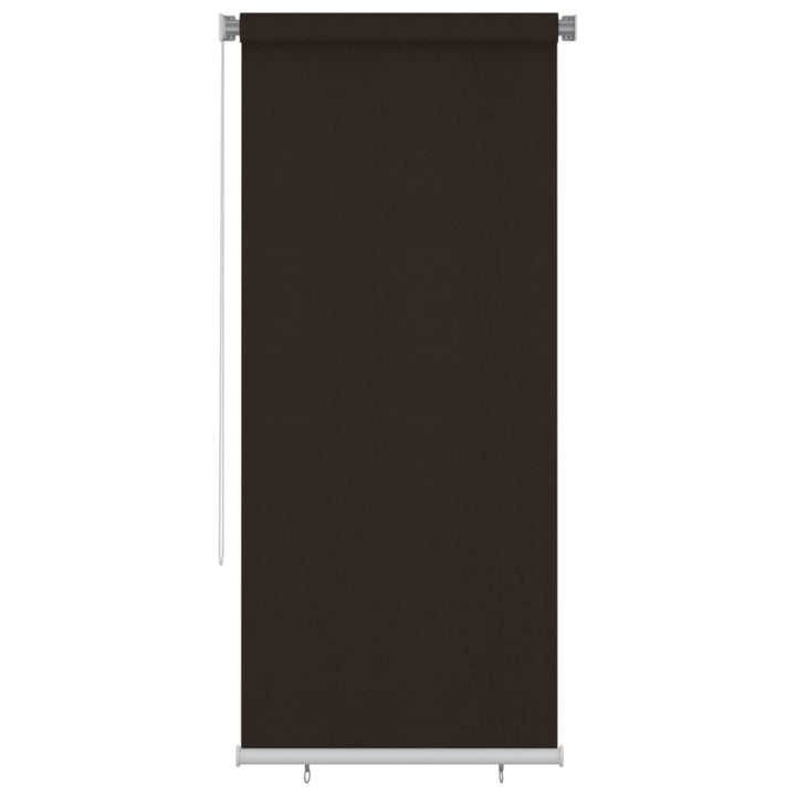 udendørs rullegardin 100x230 cm HDPE brun