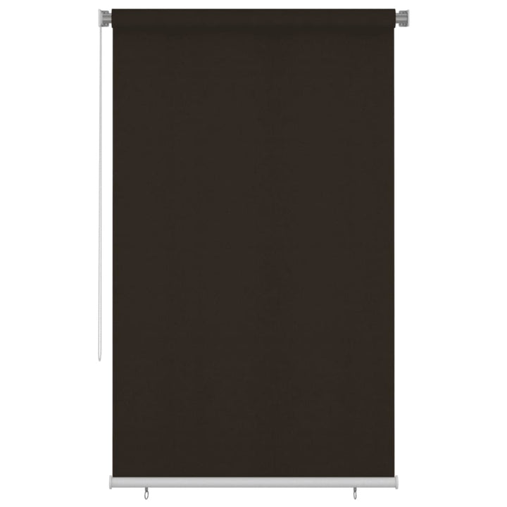 udendørs rullegardin 145 (B) x 230 (H) cm HDPE brun