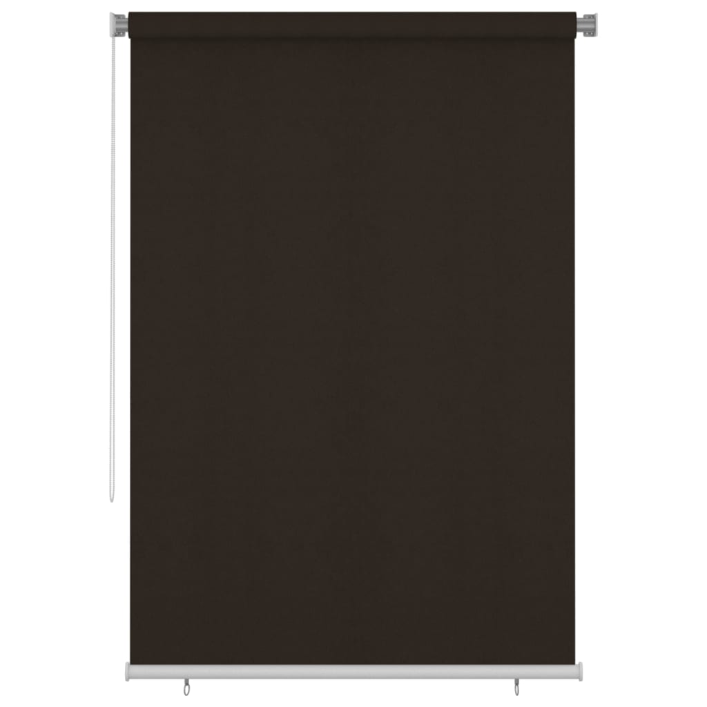udendørs rullegardin 160x230 cm HDPE brun