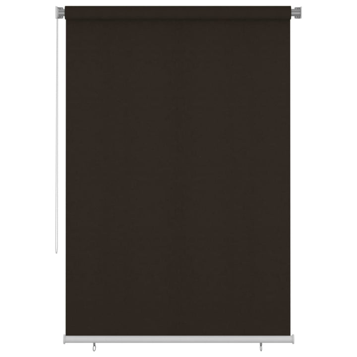 udendørs rullegardin 160x230 cm HDPE brun