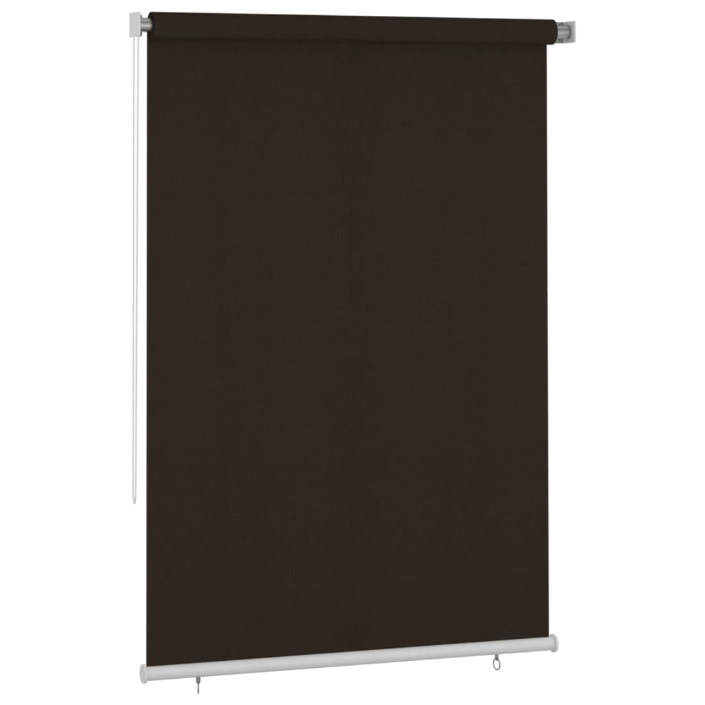 udendørs rullegardin 160x230 cm HDPE brun