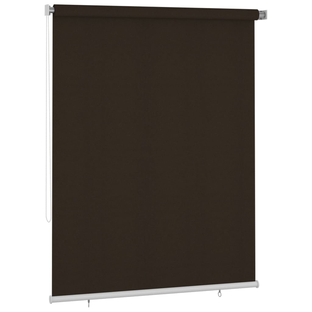 udendørs rullegardin 180x230 cm HDPE brun