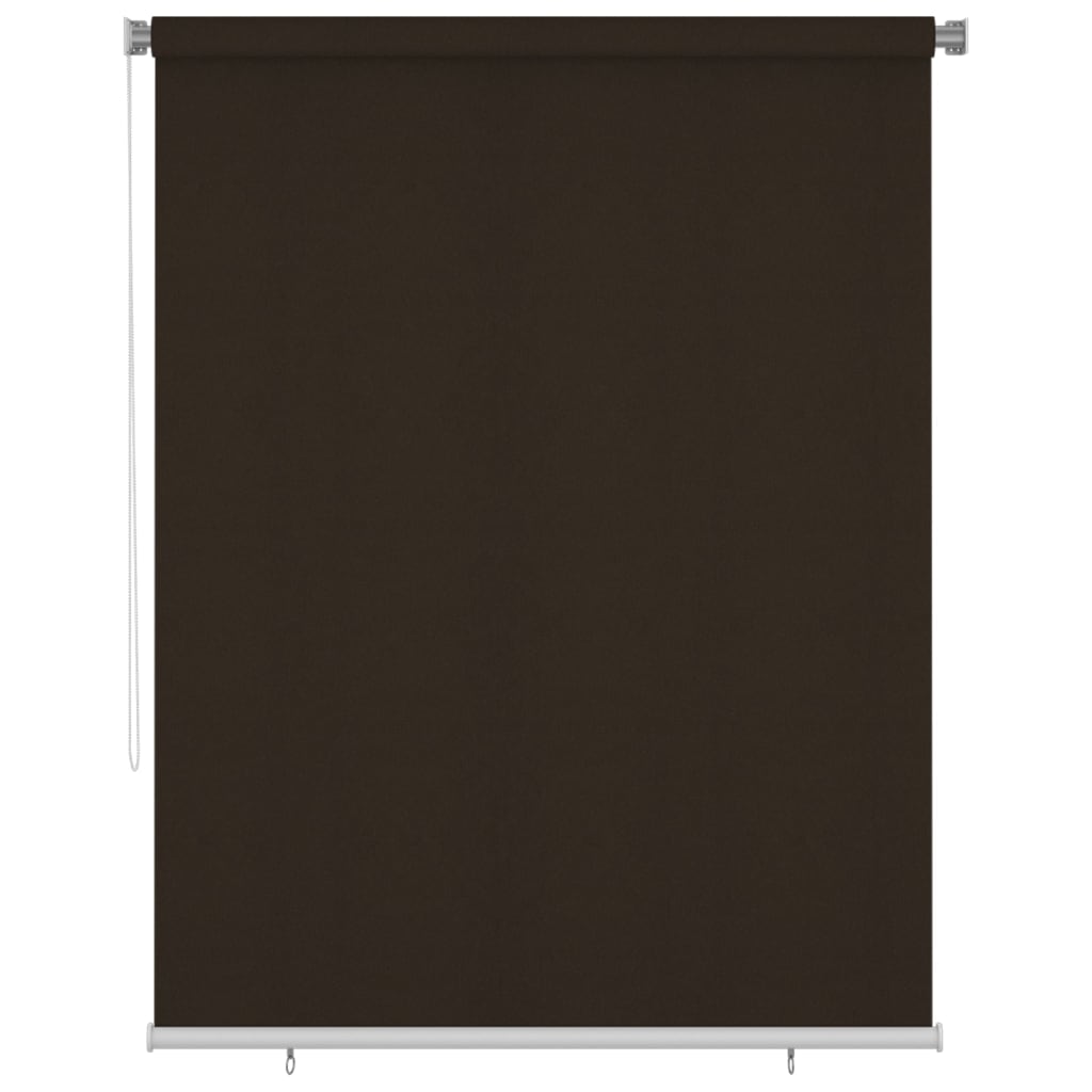 udendørs rullegardin 180x230 cm HDPE brun