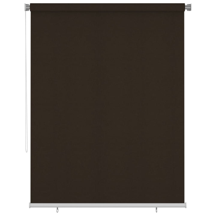 udendørs rullegardin 180x230 cm HDPE brun