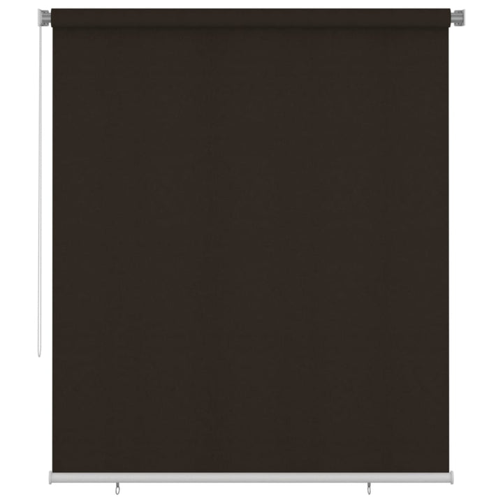 udendørs rullegardin 200x230 cm HDPE brun
