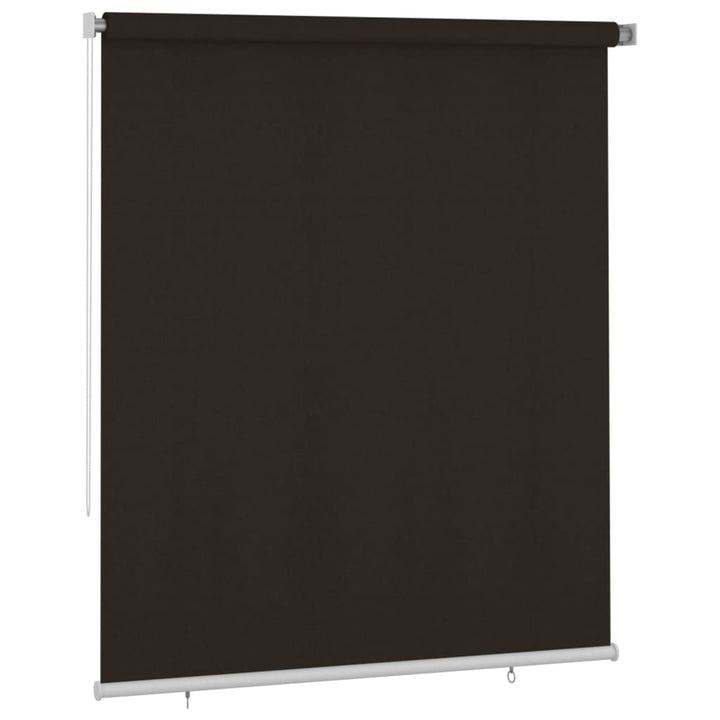udendørs rullegardin 200x230 cm HDPE brun