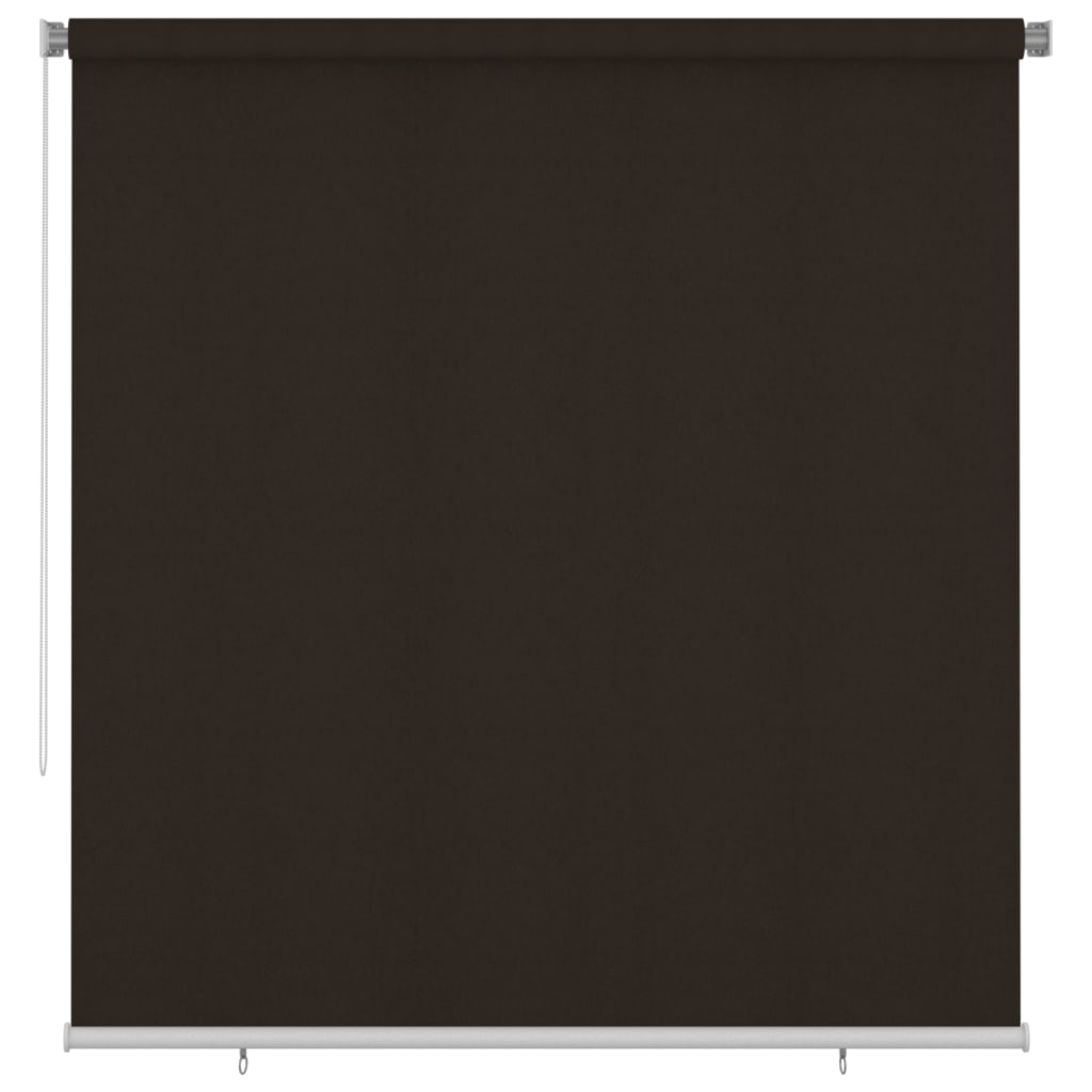 udendørs rullegardin 220x230 cm HDPE brun