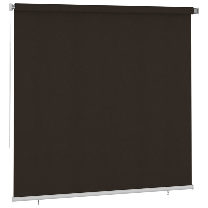 udendørs rullegardin 240x230 cm brun
