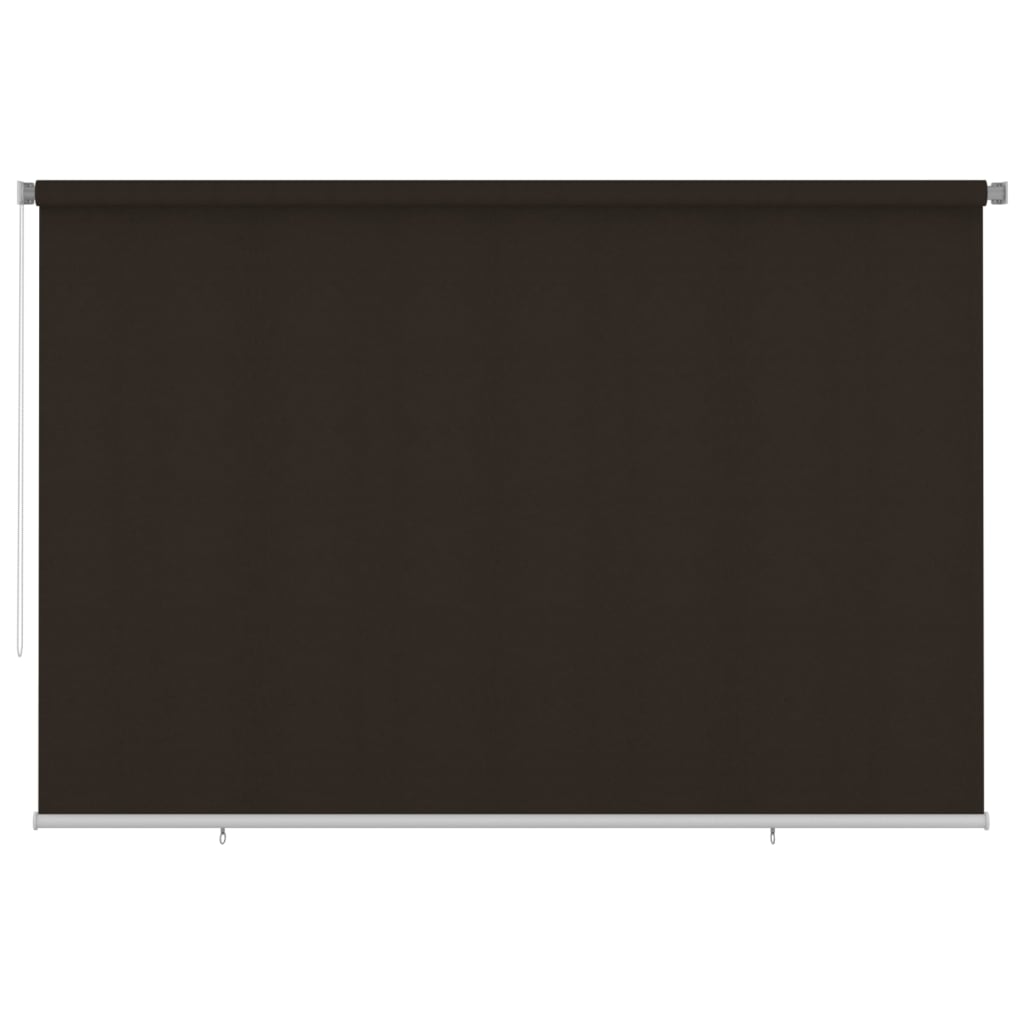 udendørs rullegardin 350x230 cm HDPE brun
