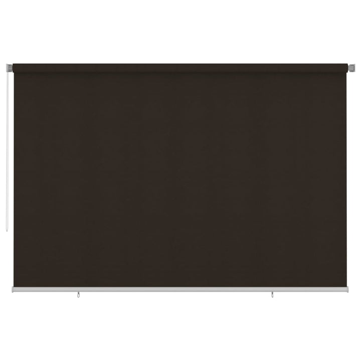 udendørs rullegardin 350x230 cm HDPE brun
