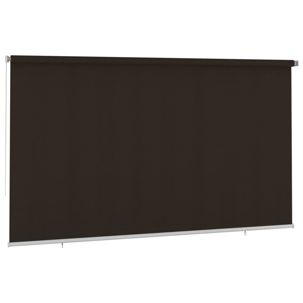 udendørs rullegardin 400x230 cm HDPE brun