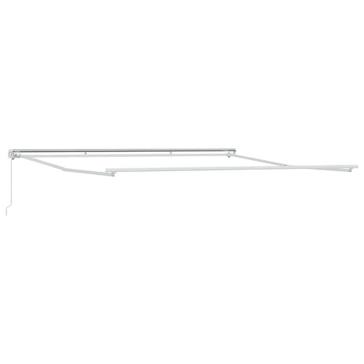 Markiseramme Hvid 400 × 350 cm Aluminium