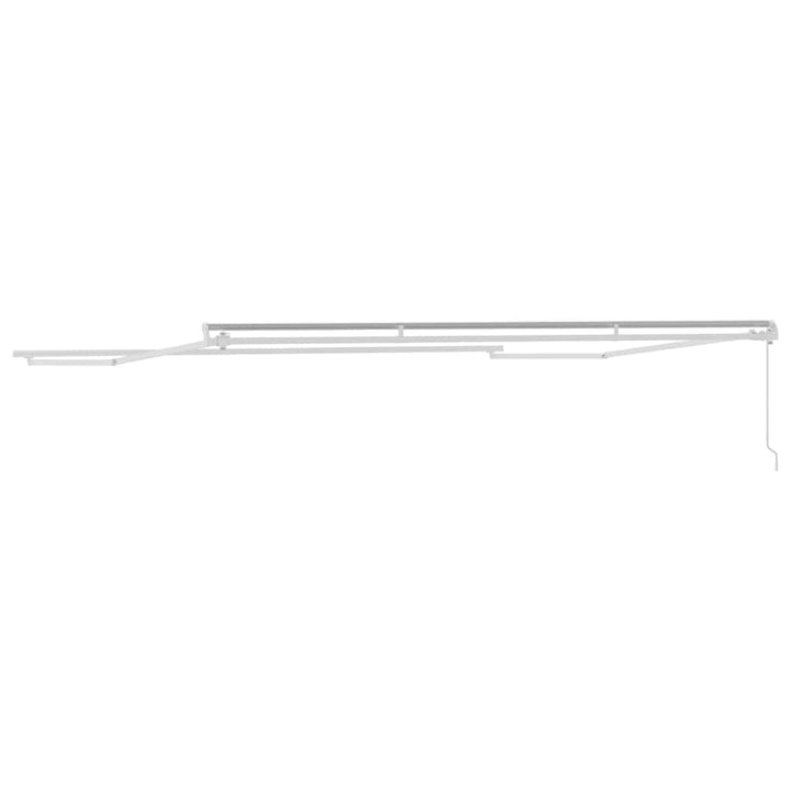 Markiseramme Hvid 500 × 350 cm Aluminium