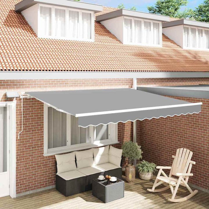 Markiseramme Hvid 300 x 250 cm Aluminium